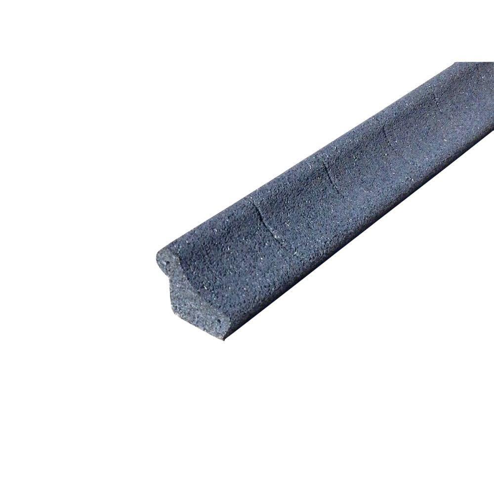 4 ft. Brown Rubber Curb Landscape Edging (4-Pack) - Super Arbor