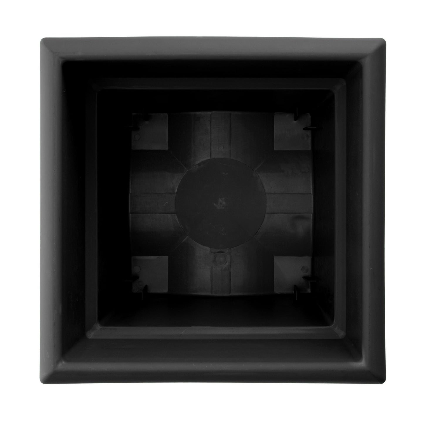 Bloem Veranda Deck Box Planter Square 14" Black