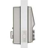 Secure Plus Satin Nickel Single-Cylinder Alarmed Deadbolt Lock with Smart Keypad, Bluetooth and 3D Fingerprint - Super Arbor