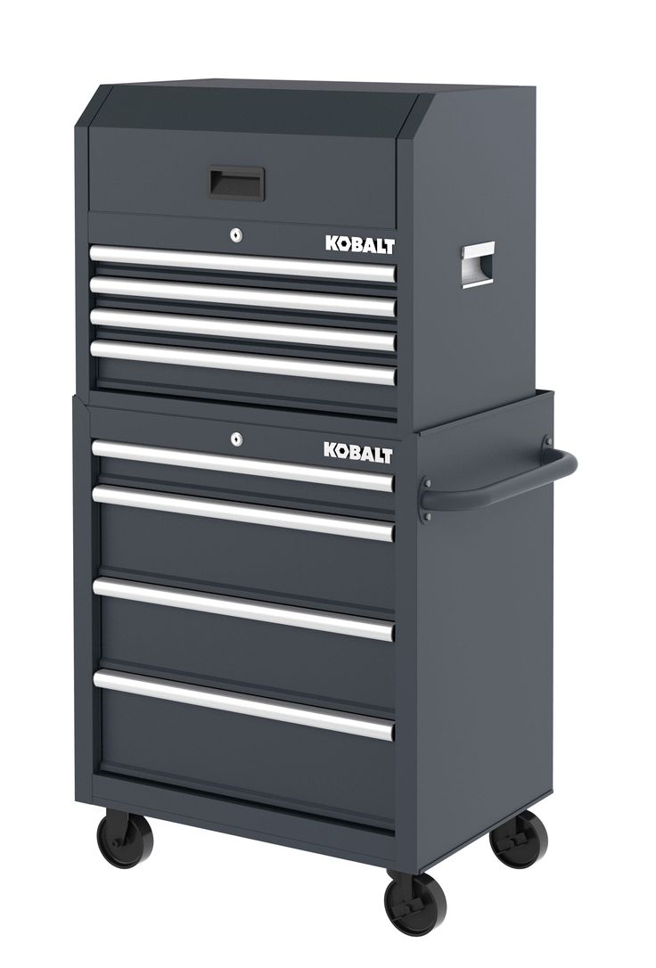 Kobalt 26-in W x 22-in H 4-Drawer Steel Tool Chest (Gray)