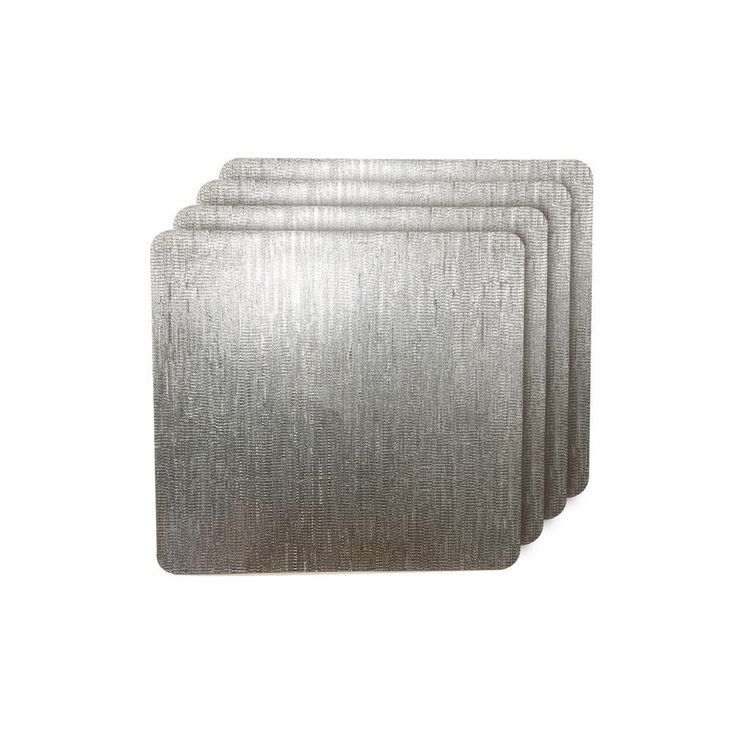 Galaxy Silver Metallic Square Placemat (Set of 4)