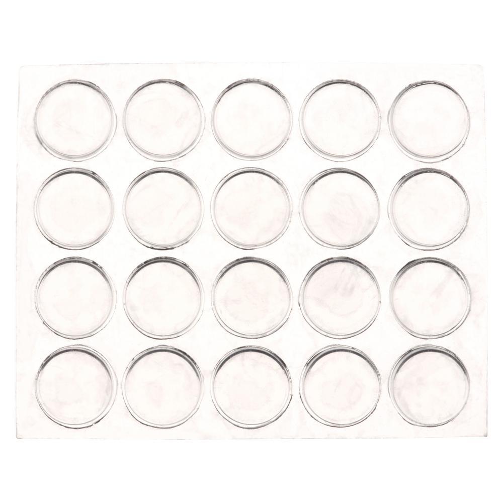 Scotch 1/2 in. Clear Round Self-Stick Rubber Bumpers (40-Pack) - Super Arbor