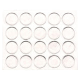 Scotch 1/2 in. Clear Round Self-Stick Rubber Bumpers (40-Pack) - Super Arbor