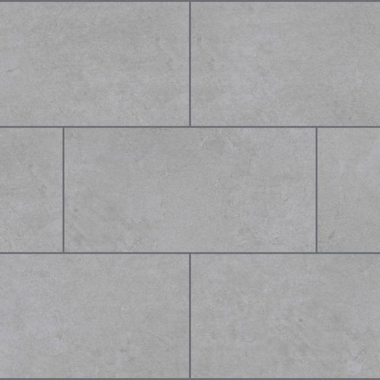 Glenbarr Concrete 22 MIL x 18.5 in. W x 37 in. L Waterproof Click Lock Luxury Vinyl Tile Flooring (457.2 sq. ft./pallet)