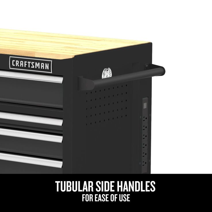 CRAFTSMAN 51.2-in L x 37.5-in H 8-Drawers Rolling Black Wood Work Bench