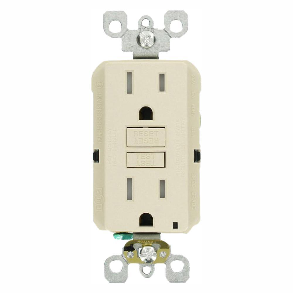 15 Amp Self-Test SmartlockPro Slim Duplex Tamper Resistant GFCI Outlet, White (3-Pack) - Super Arbor