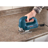 6 Amp Corded Variable Speed Top-Handle Jig Saw Kit with Assorted Blades and Carrying Case