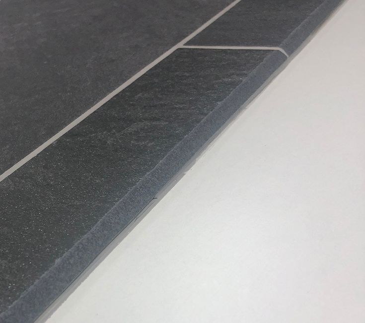 Style Selections Galvano Charcoal Porcelain Granite Bullnose Tile (3-in x 12-in)