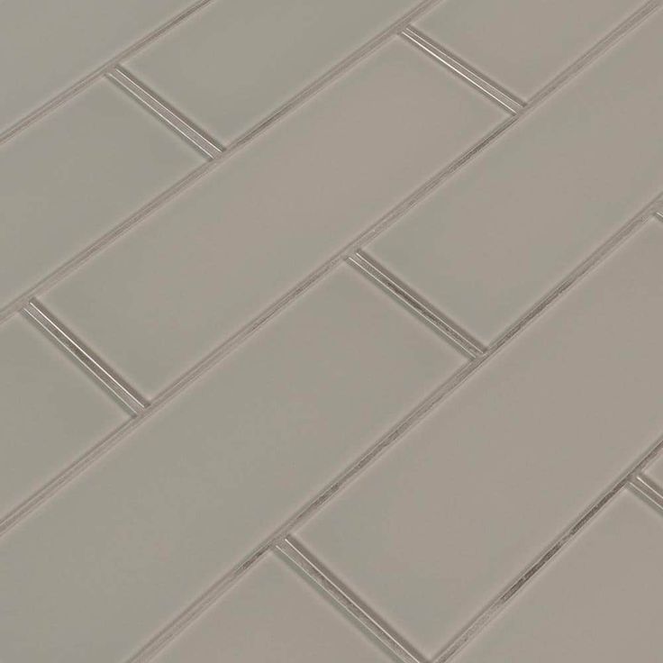 MSI Pebble 3 in. x 9 in. x 8mm Glossy Glass Gray Subway Tile (3.8 sq. ft. /case)