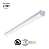 4 ft. Linear White Integrated LED Warehouse Strip Light with 2410 Lumens, 4000K, Dimmable - Super Arbor