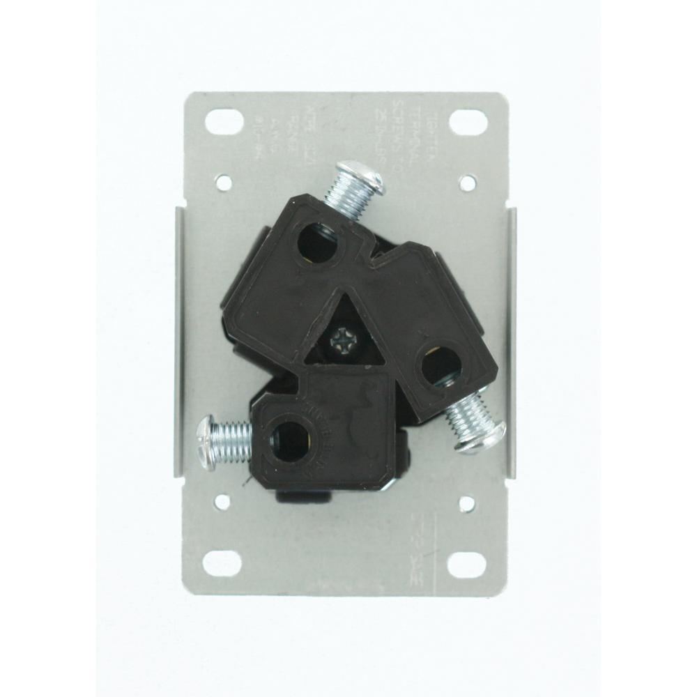 30 Amp 125-Volt/250-Volt Shallow Single Flush Mounted Outlet, Black - Super Arbor