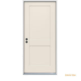 32 in. x 80 in. 2-Panel Craftsman Primed Steel Prehung Right-Hand Inswing Front Door - Super Arbor