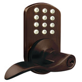Oil Rubbed Bronze Keyless Entry Deadbolt and Lever Handle Door Lock with Electronic Digital Keypad - Super Arbor