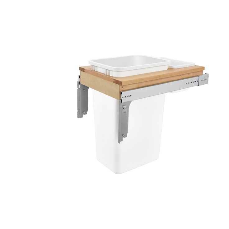 Rev-A-Shelf 50-Quart Plastic Pull Out Trash Can
