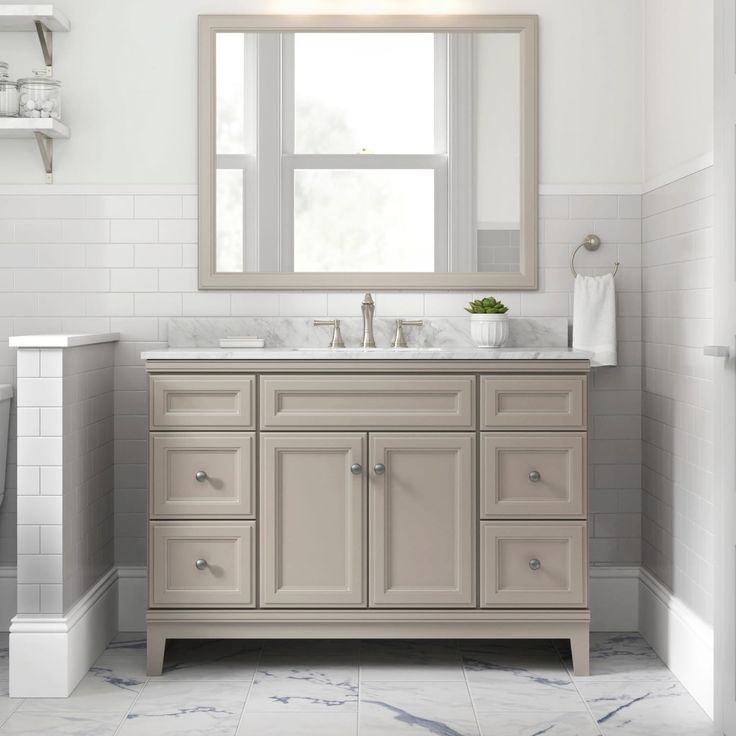 Style Selections Statuary White 12-in x 24-in Matte Porcelain Marble Look Floor Tile