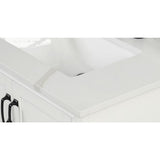 73 in. W x 22 in. D x 0.75 in. H Quartz Vanity Top in Statuario White with White Basins - Super Arbor