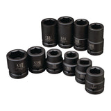 1 in. Drive SAE & Metric Truck Service Impact Set, 10 Pc.