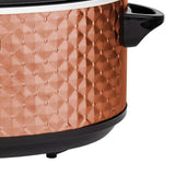 Diamond 7 Qt. Copper Slow Cooker with Tempered Glass Lid