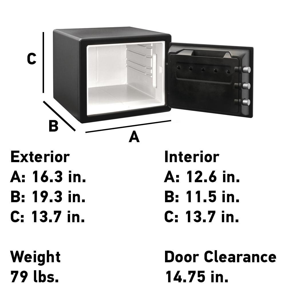 0.8 cu. ft. Fireproof Safe and Waterproof Safe with Digital Keypad - Super Arbor
