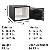 0.8 cu. ft. Fireproof Safe and Waterproof Safe with Digital Keypad - Super Arbor