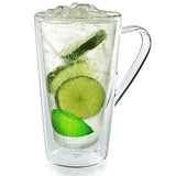 Bellagio Double-Wall 12 oz. Clear Glassware Coffee Mug (2-Pack)