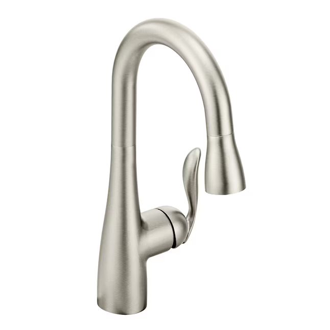 Moen Arbor Spot Resist Stainless 1-Handle Deck-Mount Bar and Prep Handle Kitchen Faucet
