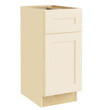 Home Decorators Collection Newport 12 in. W x 24 in. D x 34.5 in. H Assembled Plywood Base Kitchen Cabinet in Blended Cream with 1ROT Soft Close LH