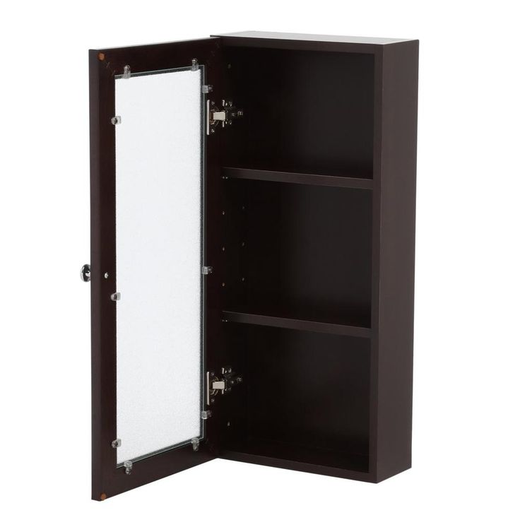 Delridge 13 in. W x 30 in. H Surface-Mount Modular Wall Hutch in Chocolate