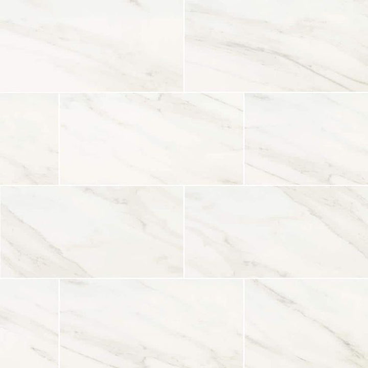 MSI Kolasus White 12 in. x 24 in. Polished Porcelain Floor and Wall Tile (16 sq. ft./case)