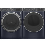 GE 7.8 cu. ft. Smart 240-Volt Sapphire Blue Stackable Electric Vented Dryer with Steam and Sanitize Cycle, ENERGY STAR