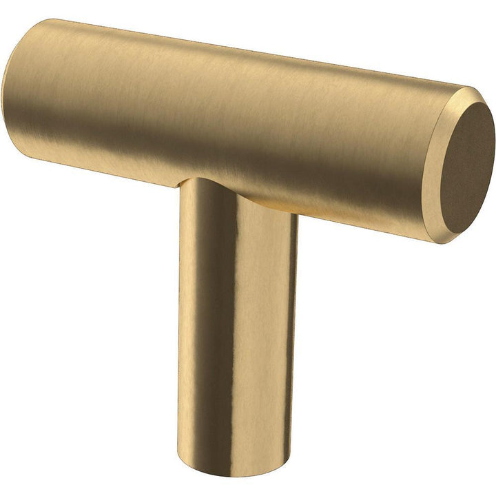 1-9/16 in. (40 mm) Champagne Bronze Bar Cabinet Knob (25-Pack) - Super Arbor