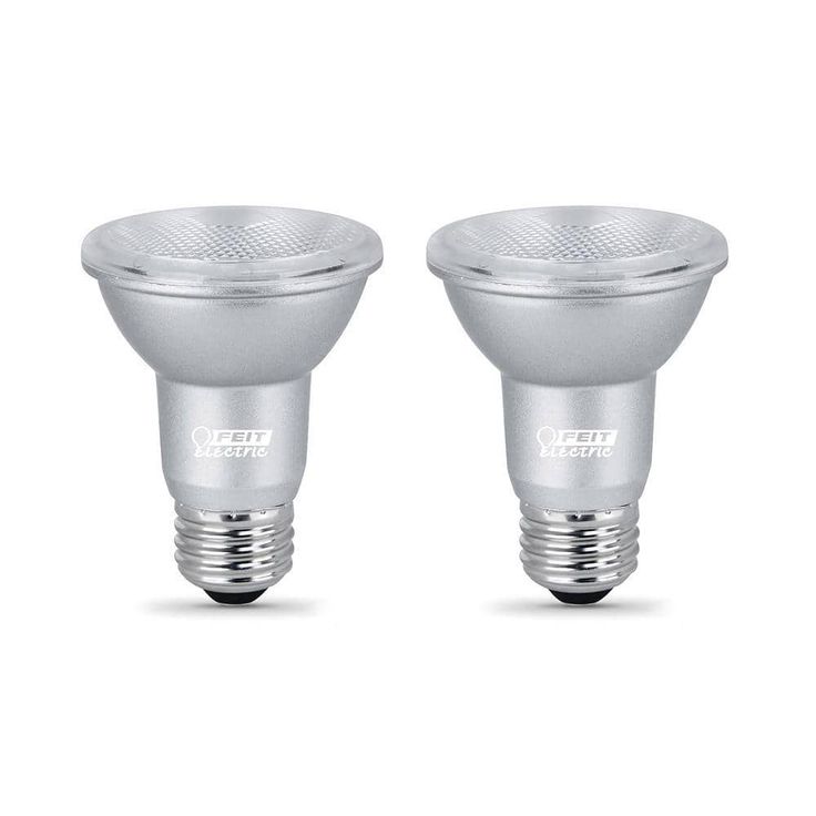 Feit Electric 50-Watt Equivalent PAR20 Dimmable CEC Title 24 Compliant LED ENERGY STAR 90+ CRI Flood Light Bulb, Bright White (2-Pack)