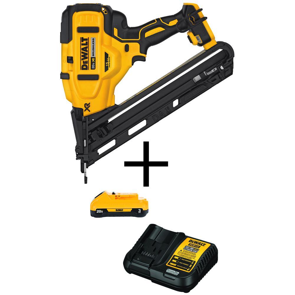 20-Volt Max Lithium-Ion Cordless 15-Gauge Finish Nailer - Super Arbor
