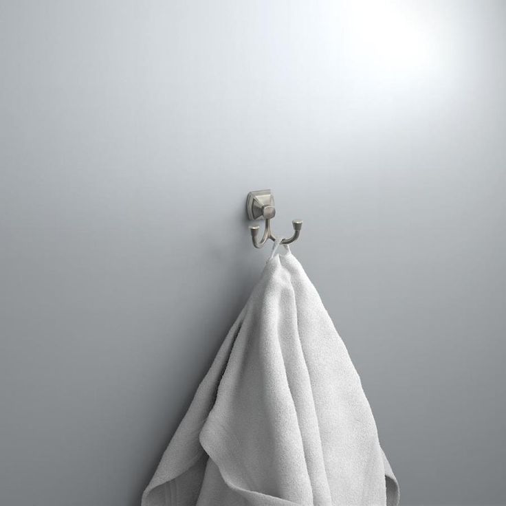 Delta Flynn Double Hook Brushed Nickel Towel Hook