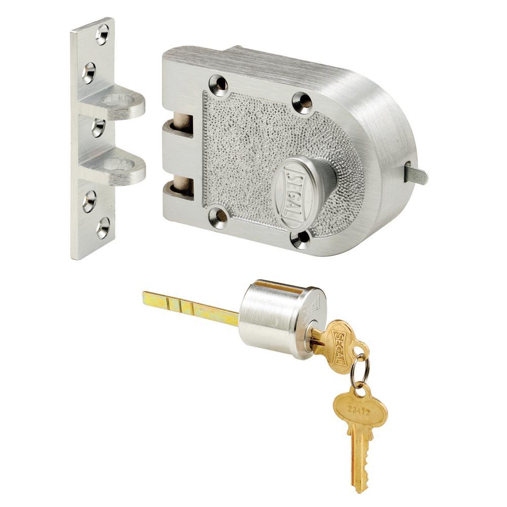Deadbolt, Solid Bronze Alloy, Brushed Brass, Angle and Flat Strike, Single Cylinder - Super Arbor