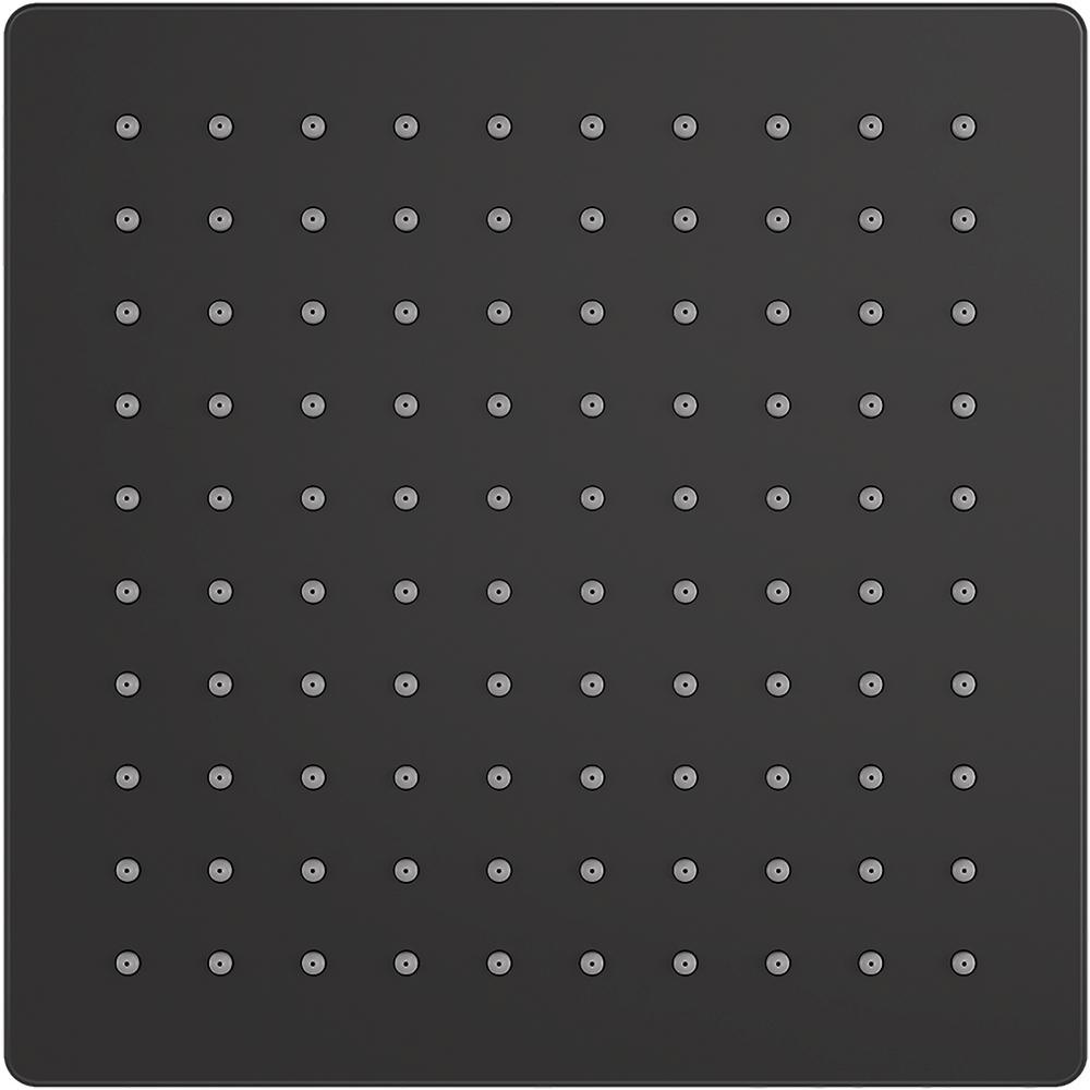 Honesty 1-Spray 8 in. Rainhead Ceiling Mount Fixed Shower Head in Matte Black - Super Arbor