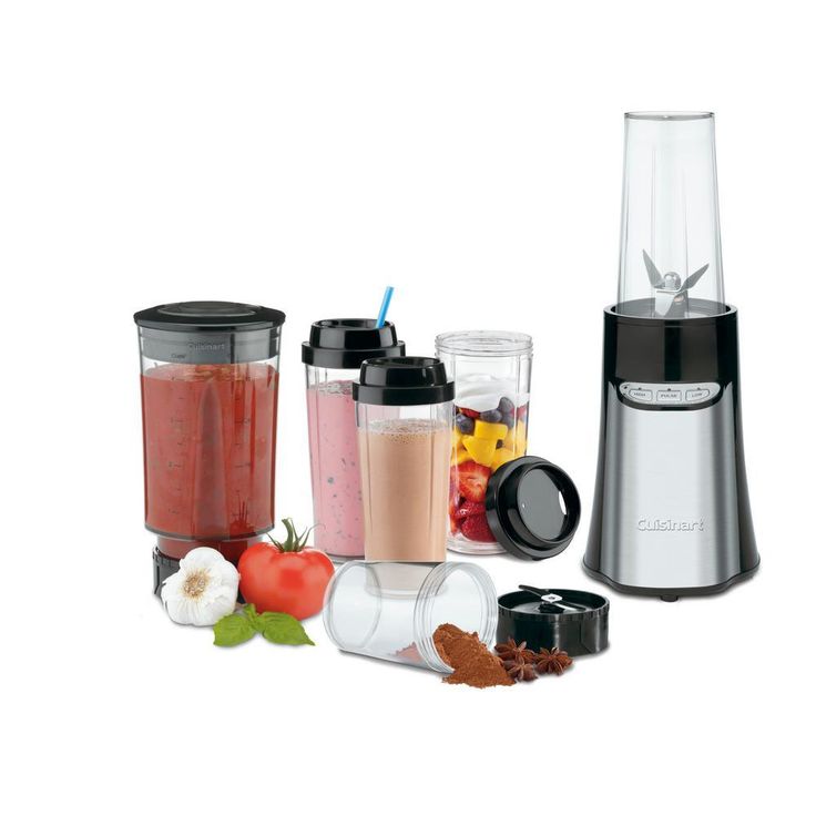SmartPower 32 oz. 3-Speed Stainless Steel Compact Blender with Plastic Jar