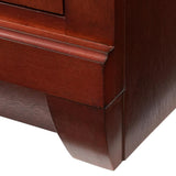 Naples 36 in. W Bath Vanity Cabinet Only in Tobacco with Right Hand Drawers - Super Arbor
