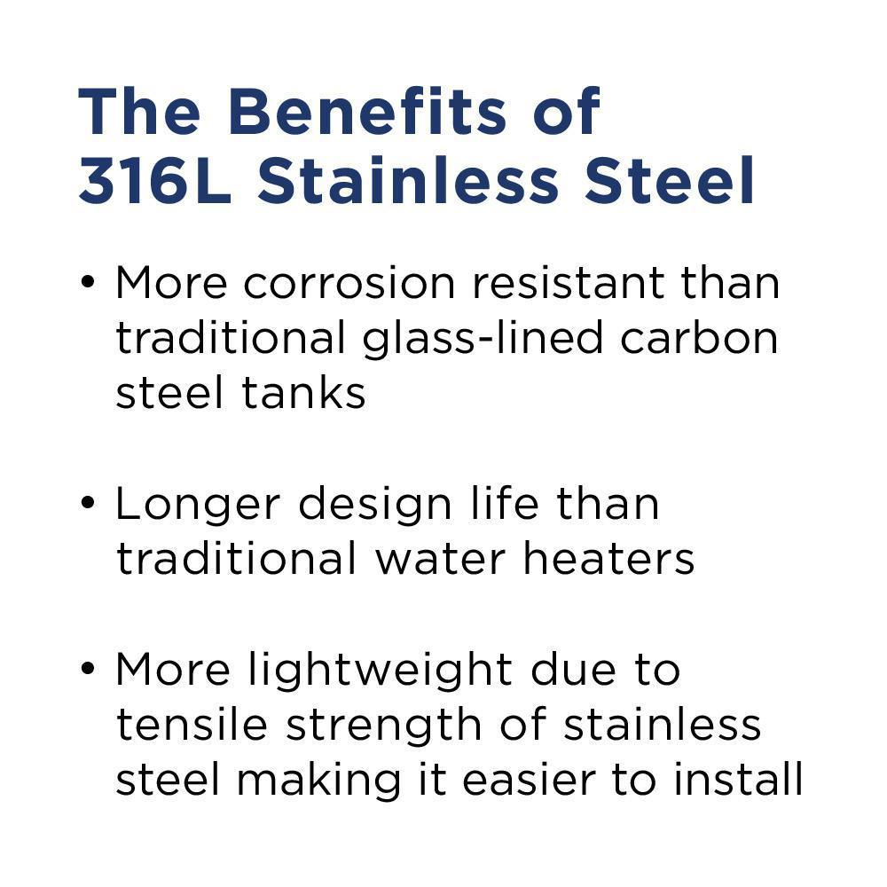 15 Gal. 10 Year 2000-Watt Electric Point Of Use Water Heater with Durable 316 l Stainless Steel Tank - Super Arbor