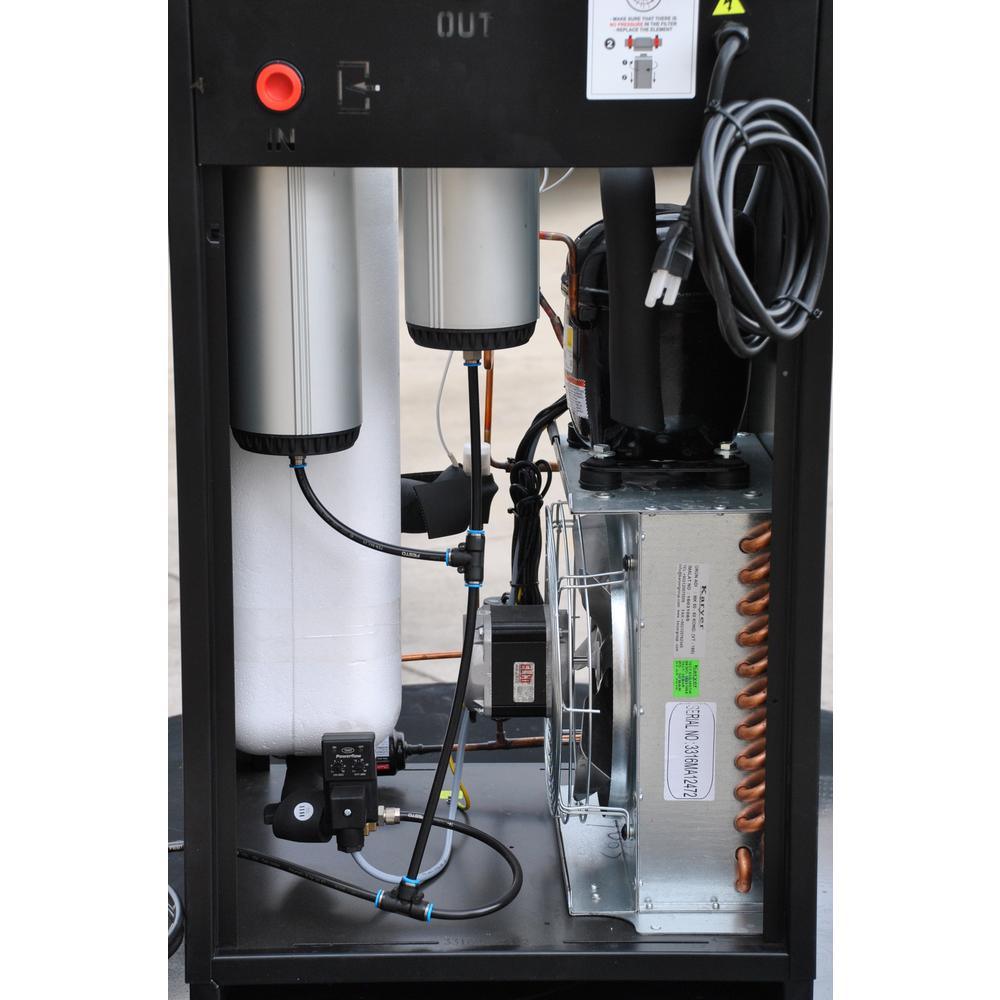Industrial Plus 80 Gal. 10 HP 1-Phase 2-Stage Silent Air Electric Pressure Lube Air Compressor with 58 CFM Dryer Bundle - Super Arbor