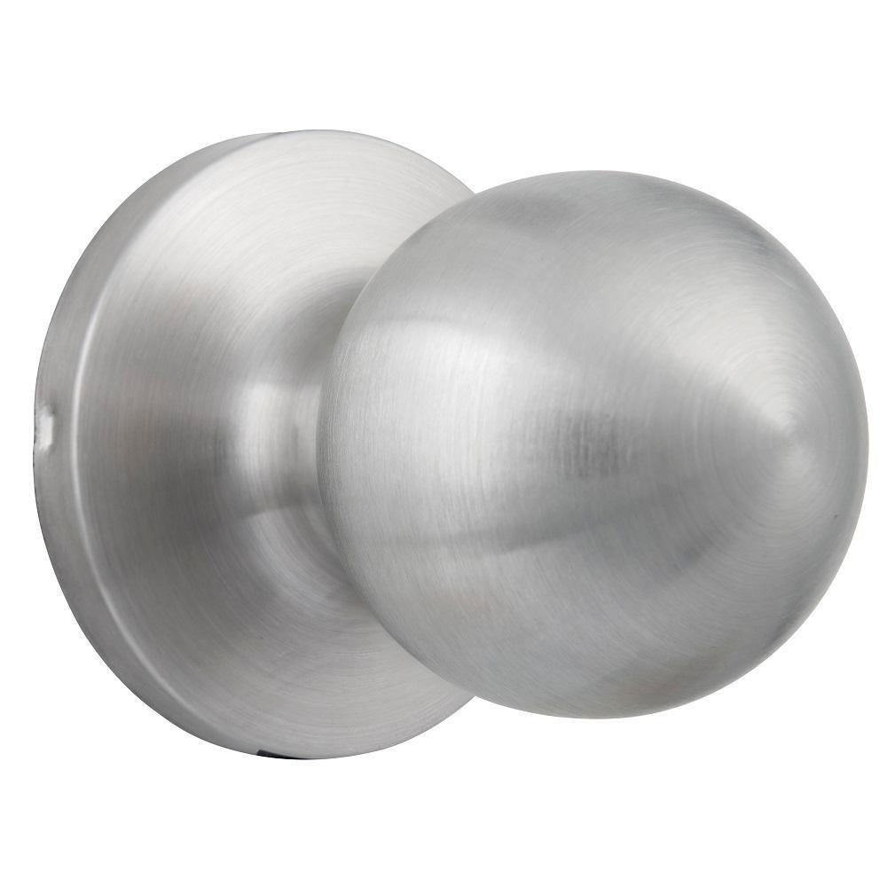 Commercial 2-1/8 in. Grade 2 Satin Chrome Storeroom Door Knob - Super Arbor