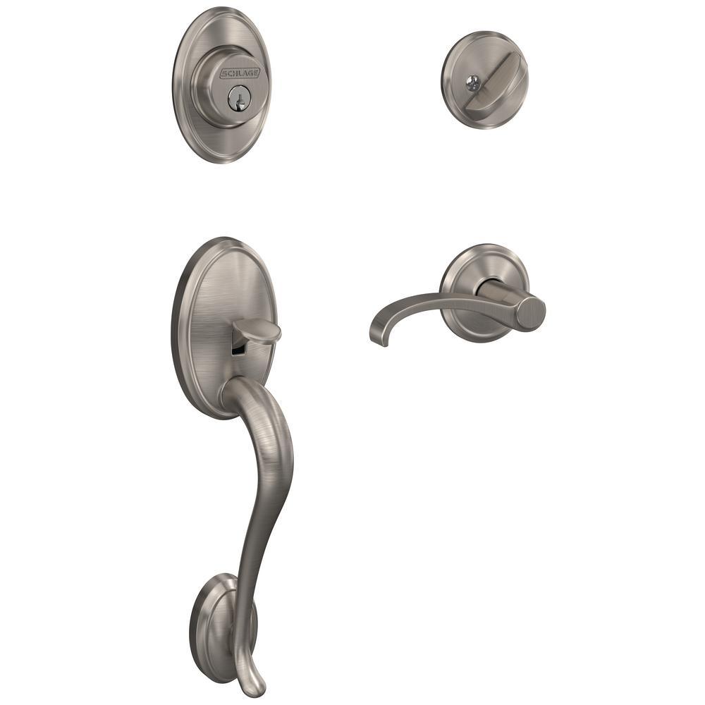 Custom Wakefield Aged Bronze Single Cylinder Door Handleset with Whitney Door Lever - Super Arbor
