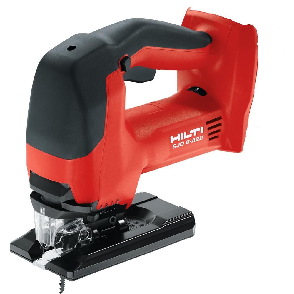 22-Volt SJD 6-A Keyless Cordless Variable Speed Orbital Jig Saw Kit with (2) 2.6 Amp Li-Ion Batteries, Charger and Bag