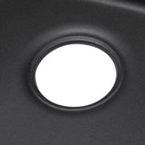 Kennon Dual Mount Neoroc Granite Composite 33 in. 1-Hole Double Bowl Kitchen Sink in Matte Black - Super Arbor
