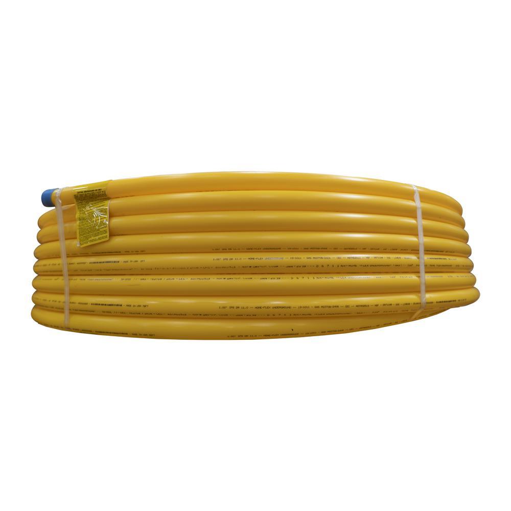 3/4 in. IPS x 100 ft. DR 11 Underground Yellow Polyethylene Gas Pipe - Super Arbor