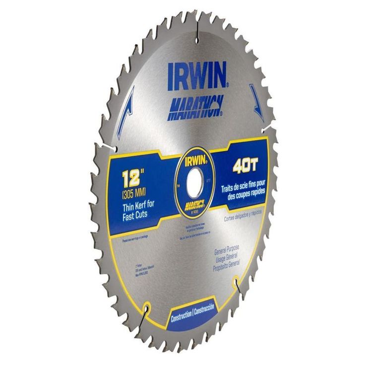 IRWIN Marathon 12-in 40-Tooth Carbide Miter/Table Saw Blade