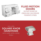 Wyndham 48 in. W x 21 in. H Bathroom Vanity Cabinet Only in White Semi-Gloss