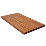 Sparrow Peak Red Oak 10-ft Natural Straight Butcher Block Oak Kitchen Countertop
