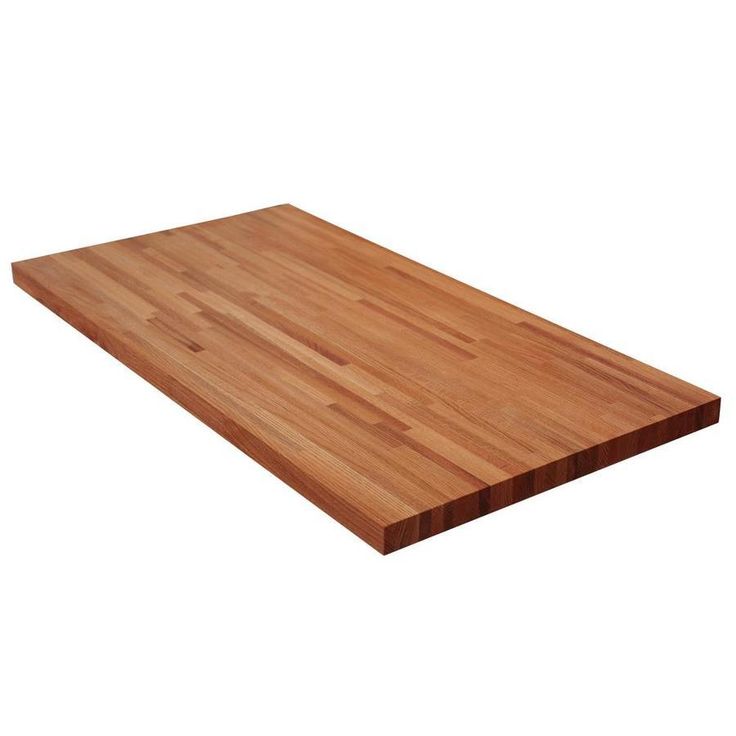 Sparrow Peak Red Oak 6-ft Natural Straight Butcher Block Oak Kitchen Countertop