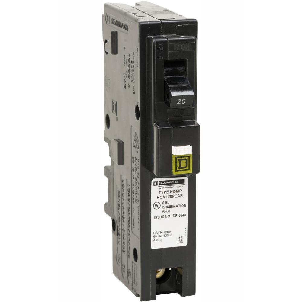 Homeline 20 Amp Single-Pole Plug-On Neutral Combination Arc Fault Circuit Breaker (6-Pack) - Super Arbor